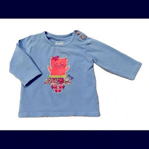 Kite appliqué long sleeve shirt 3-6 month